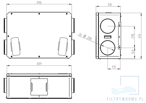 Rekuperator iZZi 302 ERV + moduł WiFi + moduł stałego przepływu (wersja lewa) Rekuperator iZZi 302 ERV + moduł WiFi + moduł stałego przepływu (wersja lewa)