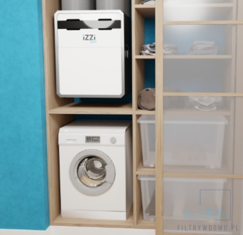 Rekuperator iZZi 402 ERV + moduł WiFi + moduł stałego przepływu (wersja lewa) Rekuperator iZZi 402 ERV + moduł WiFi + moduł stałego przepływu (wersja lewa)