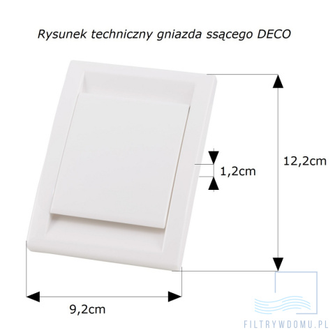 Gniazdo ssące Deco białe Gniazdo ssące Deco białe