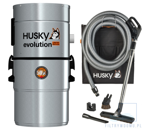 Husky Evolution odkurzacz centralny z dwoma zestawami do sprzątania Husky Evolution odkurzacz centralny z dwoma zestawami do sprzątania