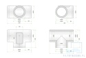 Trójnik EPS 200mm Peflex