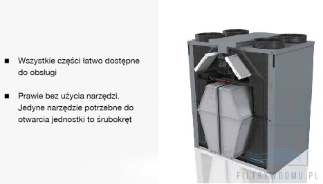 Rekuperator AERISnext 450 PL R VV ST Rekuperator AERISnext 450 PL R VV ST
