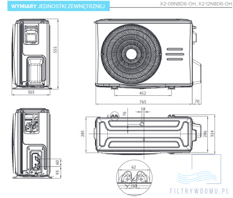 Klimatyzator Midea Breezeless Warmer KFA-W12N8-B1 Klimatyzator Midea Breezeless Warmer KFA-W12N8-B1