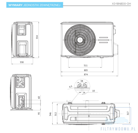 Klimatyzator Midea XTREME SAVE WARMER KAG-W18NXD0-B1 Klimatyzator Midea XTREME SAVE WARMER KAG-W18NXD0-B1