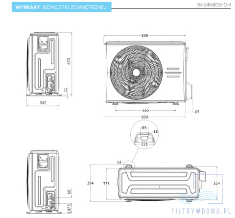 Klimatyzator Midea XTREME SAVE WARMER KAG-W24NXD0-B1 Klimatyzator Midea XTREME SAVE WARMER KAG-W24NXD0-B1