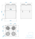 Rekuperator iZZi 402 ERV + sterownik STANDARD + moduł stałego przepływu (wersja lewa)