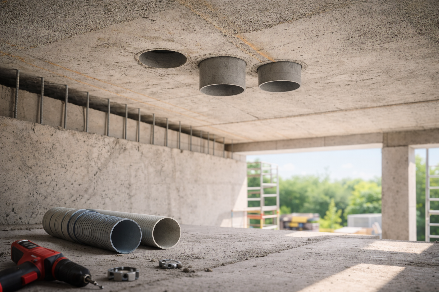 Otwory pod anemostaty i wentylację – jak przygotować strop pod rekuperację